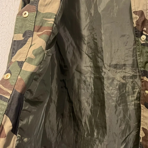 Miss London Black Label Camouflage print hooded jacket size small - Picture 13 of 15